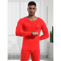 POLOSPORT男士本命年款大红保暖内衣圆领套装
