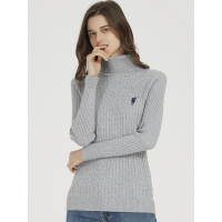 POLO女士高领针织衫