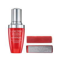 兰蔻菁纯丝绒雾面唇膏 3.4g 196（红管）+兰蔻新精华肌底液30ml（红色限量）