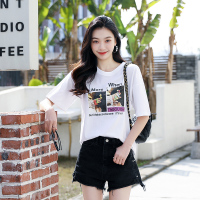 高梵短袖T恤女2020年夏季新款纯棉宽松网红ins超火内搭打底衫