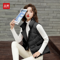 高梵羽绒马甲女士2020年新款短款白鸭绒仙气背心网红时尚外套马夹潮1200197