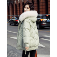 高梵毛领羽绒服女冬中长款2020年新款韩版宽松时尚高端外套潮