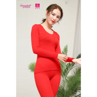 向大大保暖内衣套装女V领毛衫秋冬薄款防寒衣秋衣秋裤