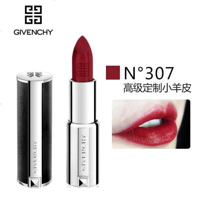 [专柜正品 顺丰速运]纪梵希(GIVENCHY) 小羊皮口红定制唇膏#307复古红 3.4g