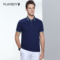 花花公子(PLAYBOY ICON)男士青年简约2020新款时尚休闲POLO衫