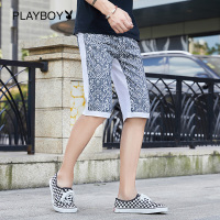 花花公子(PLAYBOY ICON)男士青年夏季时尚休闲短裤五分裤