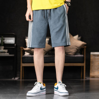花花公子(PLAYBOY ICON)男士新款夏季休闲短裤潮流宽松直筒五分裤