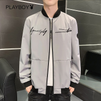 花花公子(PLAYBOY ICON)男士秋季2020新款韩版潮流帅气上衣休闲夹克