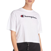 CHAMPION 冠军 女子premium系列新款经典草写圆领短袖T恤 111228
