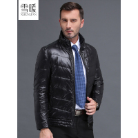 雪暖品牌男士轻薄羽绒服男短款修身款青年潮韩版修身休闲羽绒服外套