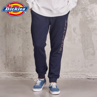 DICKIES春新款男士休闲裤抓绒反光印花脚口罗纹卫裤