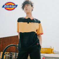 DICKIES夏季新款男士POLO衫全棉绣花撞色拼接