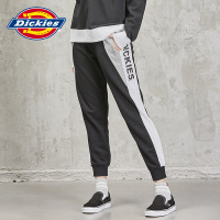 DICKIES春季新款女士裤子印花撞色拼接脚口罗纹卫裤