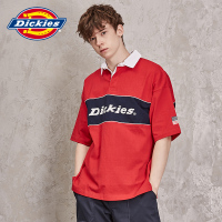 DICKIES夏季新款男士短袖POLO衫时尚休闲撞色拼接印花