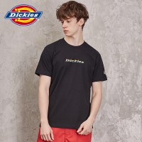 DICKIES夏季新款男士短袖T恤Dickies Logo徽章设计彩虹色绣花
