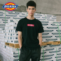 DICKIES夏季新款男士短袖T恤像素风格Box字母印花