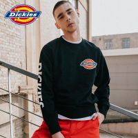DICKIES春季新款男士长袖卫衣毛圈布徽章时尚印花圆领