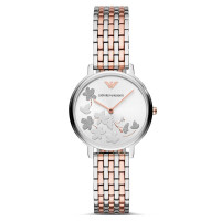 阿玛尼（EMPORIO ARMANI)石英女表印花表盘 英伦百搭时尚潮流腕表 AR11113