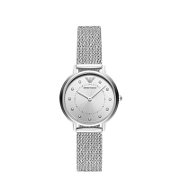 EMPORIO ARMANI阿玛尼手表 满天星镶钻 时尚休闲钢带女表 AR11128