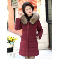 蓝旗老年棉服女冬装外套新款中年人洋气棉衣妈妈装加厚棉袄