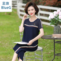 蓝旗(BLUEG)女士春季中老年春季时尚休闲女装2件套装