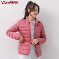 鸭鸭/YAYA 冬季新款轻薄短款羽绒服女百搭时尚鸭绒保暖外套