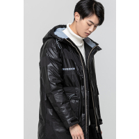 YAYA鸭鸭羽绒服男士新款秋冬季中长款连帽男士潮流帅气羽绒服外套