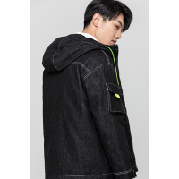 YAYA鸭鸭羽绒服男新款短款连帽宽松羽绒服男士工装冬季加厚外套潮