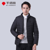 千仞岗男士秋冬新款男装立领休闲短款羽绒服男加厚冬装羽绒服外套