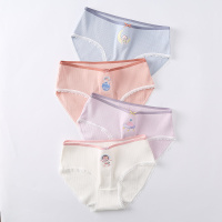 芬腾内裤女纯棉全棉抗菌内裆透气女士中腰女生少女日系底裤三角裤