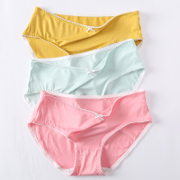 芬腾女士纯棉抗菌裆内裤女中腰提臀纯色透气少女学生抑菌三角裤短裤头