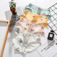 芬腾女士内裤女纯棉抗菌裆性感蕾丝边夏季舒适透气卡通学生三角底裤头