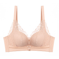 芬腾内衣小胸聚拢性感蕾丝无钢圈文胸薄款防下垂上托全罩杯胸罩