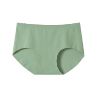 芬腾夏季内裤女士纯色纯棉抗菌内裆中腰提臀三角裤女式无痕短裤头