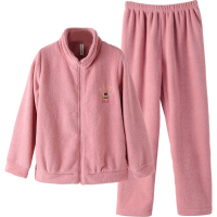 芬腾【棉感绒】情侣睡衣女秋冬加厚珊瑚绒外穿法兰绒男家居服套装