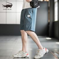 卡帝乐鳄鱼(CARTELO)夏季新款男士宽松大码休闲裤男短裤时尚沙滩裤