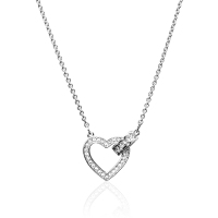 Swarovski施华洛世奇正品项链女浪漫爱心非纯银锁骨链