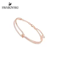 SWAROVSKI 施华洛世奇镀玫瑰金色扭结设计LIFELONG手链女手镯女时尚饰品