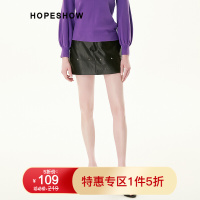 红袖休闲裤秋新款女装显瘦百搭皮裤星星铆钉黑色PU皮短裤 黑色001