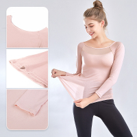 都市丽人简约村色舒适款女士打底上衣2W0503