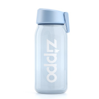 Zippo小巧便携可爱创意个性网红学生ins简约清新森系塑料水杯 晴空蓝600ml