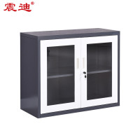 震迪 对玻文件柜矮柜灰白套色 N10153