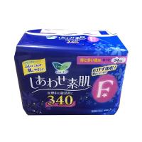 日本kao花王卫生巾乐而雅F系列夜用3包装#34cm*9片*3 轻薄零触感 纸面柔和 不闷不痒（新旧款及版本随机发货）