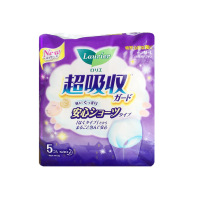 日本kao花王 超吸收系统内裤型卫生巾#安心裤无香型5片 侧漏拜拜 整夜安心（新旧款及版本随机发货）