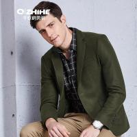 千纸鹤男装商务休闲西服 男士青年平驳领纯色简约小西装外套3352