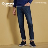 千纸鹤春秋新品男装青年男士长裤子牛仔裤男修身棉质潮牛仔裤 男7736