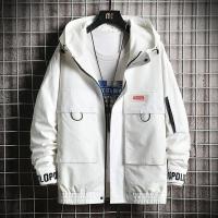 千纸鹤青年连帽【防风抗皱】夹克男撞色宽松情侣街头外套30329