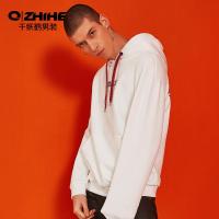 千纸鹤男装卫衣男2018冬装新款韩版潮流连帽宽松情侣装卫衣3825