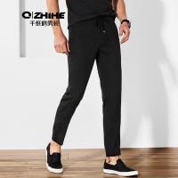 千纸鹤男装裤子男 2018春季新款时尚休闲松紧腰小脚休闲裤 8073