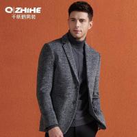 千纸鹤青年小西装男士欧美简约便西男休闲时尚韩版商务西服35035